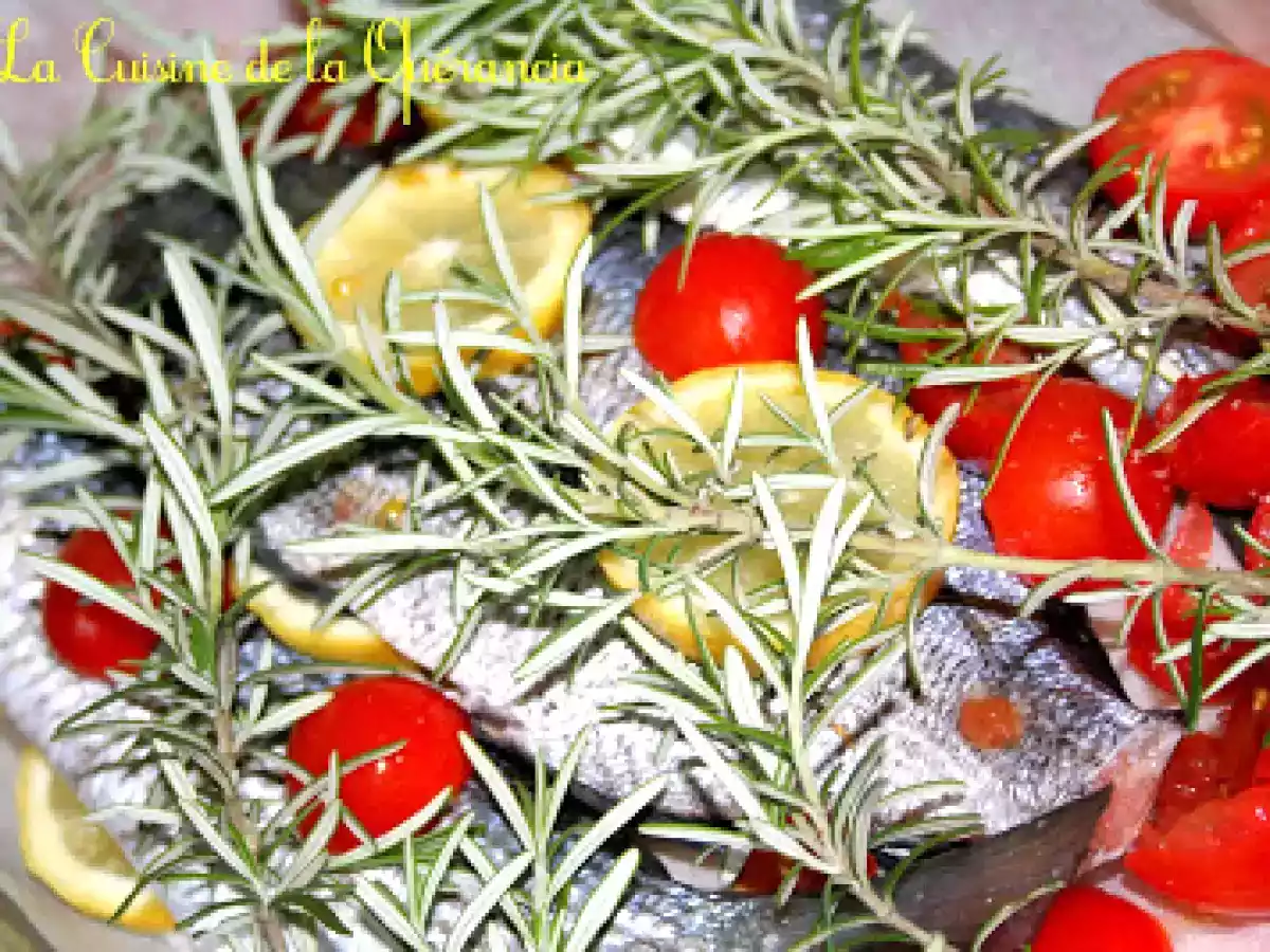 Sars et dorade en papillotte