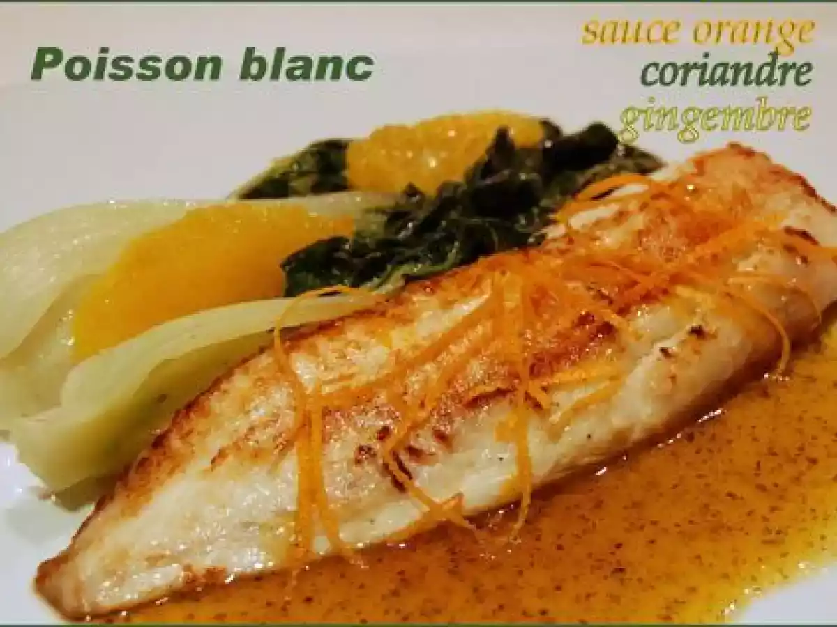 Sauce à l'orange et à la coriandre pour poisson, sans gluten