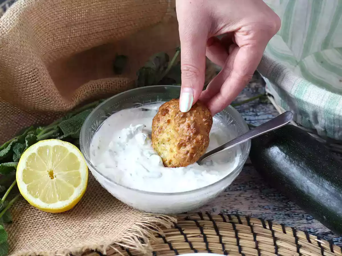 Sauce au yaourt, feta, citron et menthe super fraiche! - photo 4