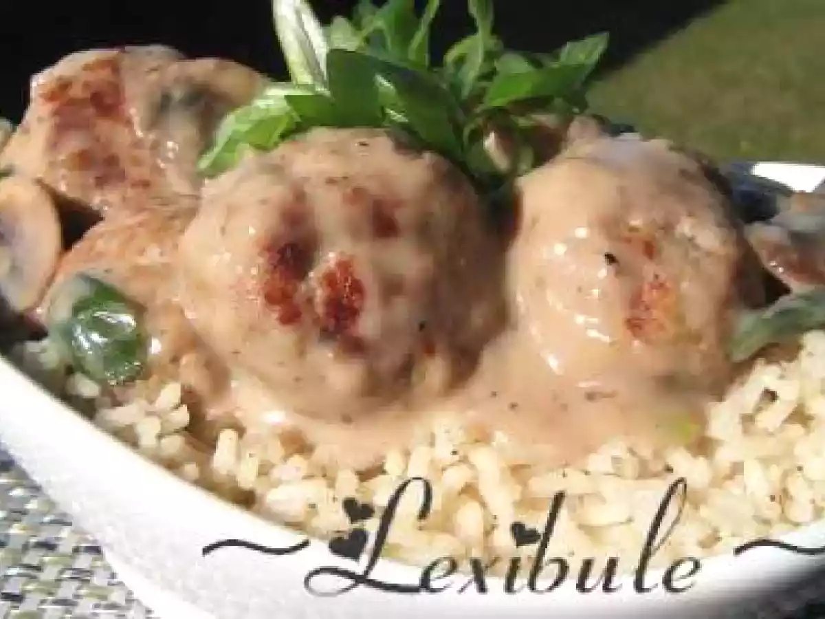 Sauce aux champignons et au poulet à l'ail