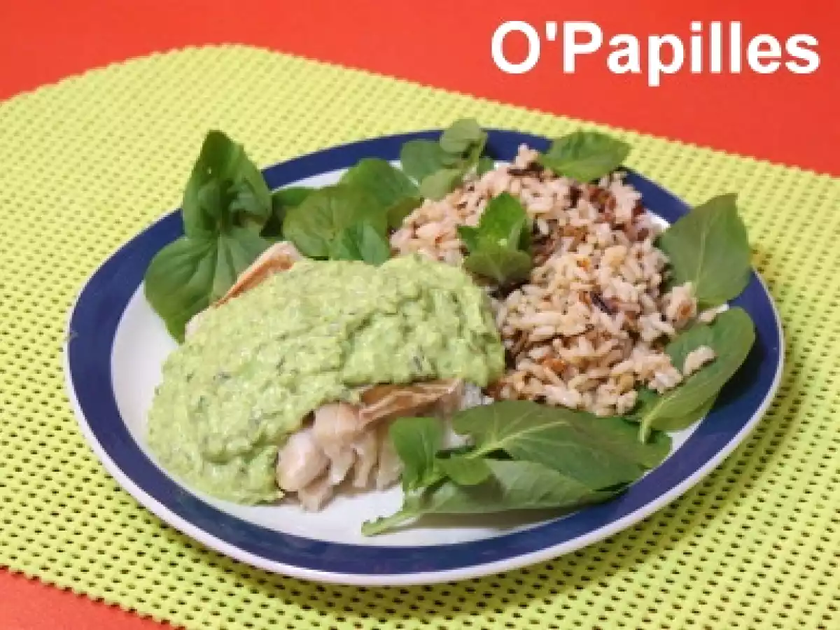 Sauce cresson et petits pois