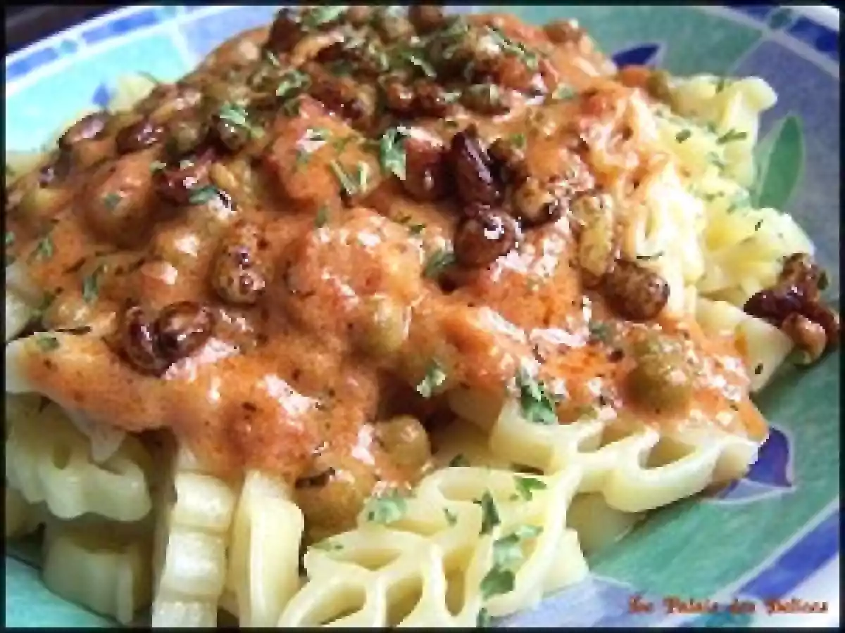 Sauce rosée aux pignons de pins, saveurs de méditérranée pour pâtes