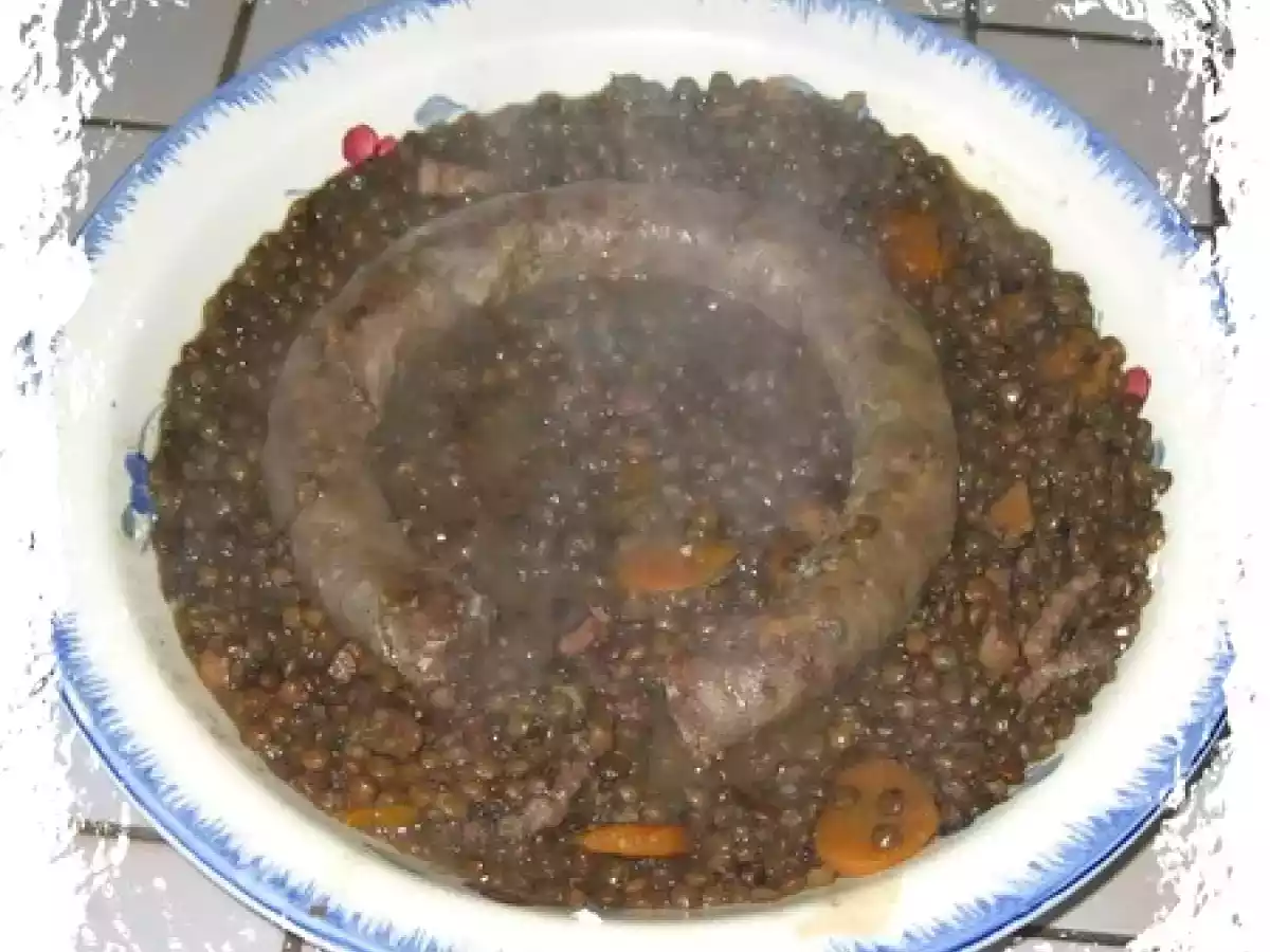 Saucisses aux lentilles