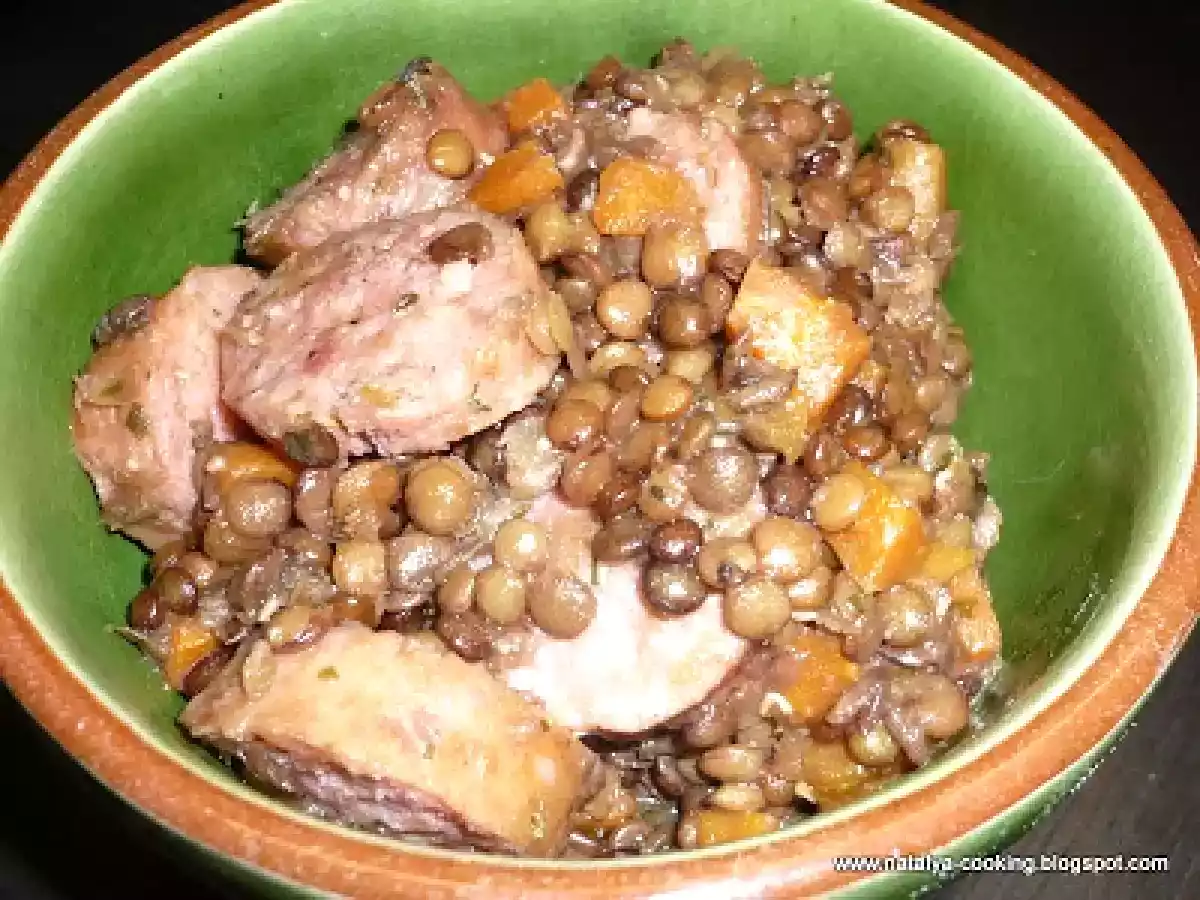 Saucisses de Montbéliard aux lentilles et aux carottes - photo 2