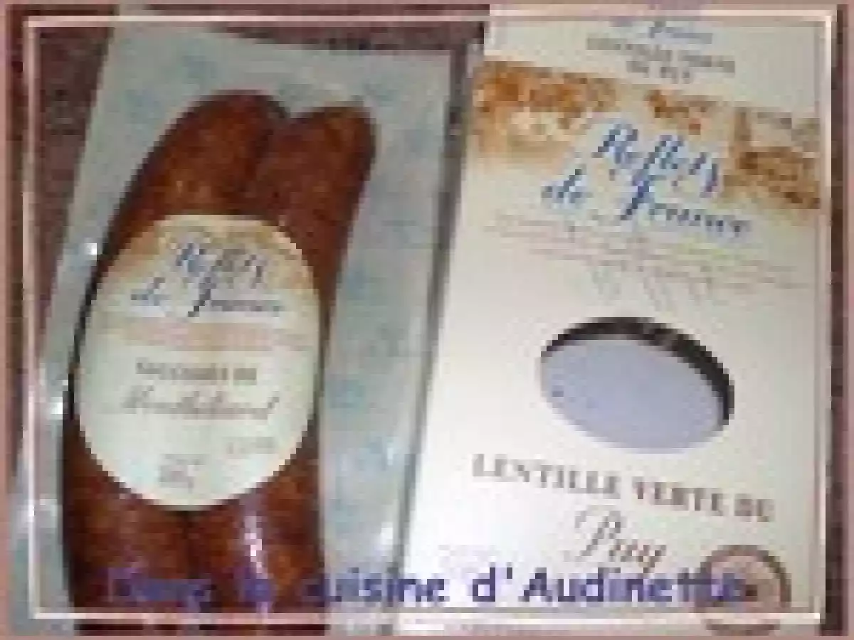 Saucisses de Montelliard aux lentilles vertes du Puy - photo 2