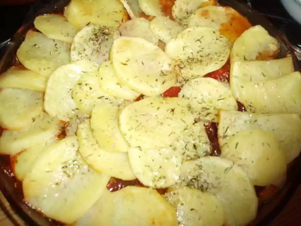 Saucisses de toulouse en gratin