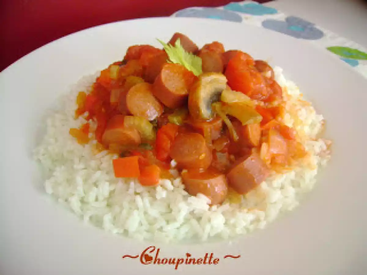 ~Saucisses fumées aux tomates~