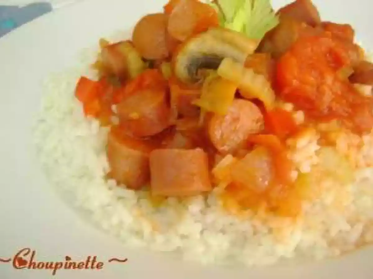 Saucisses fumées aux tomates