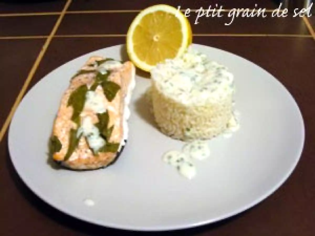 Saumon à l'oseille et à la ciboulette, cuisson papillotte