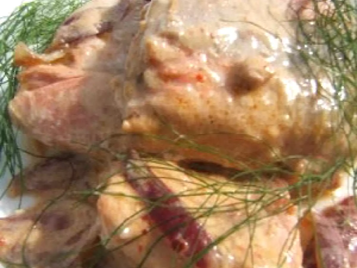 Saumon à la crème et échalote