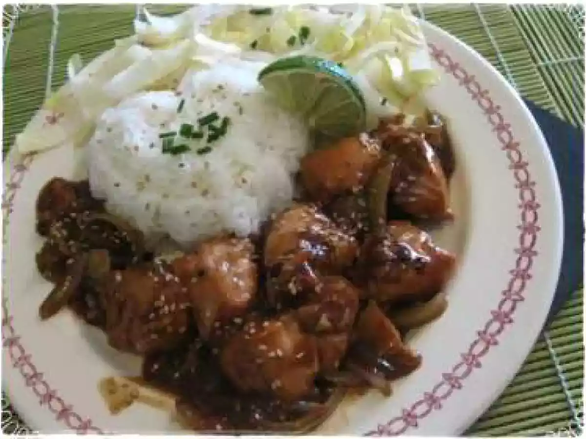 Saumon à la sauce Yakitori et au miel