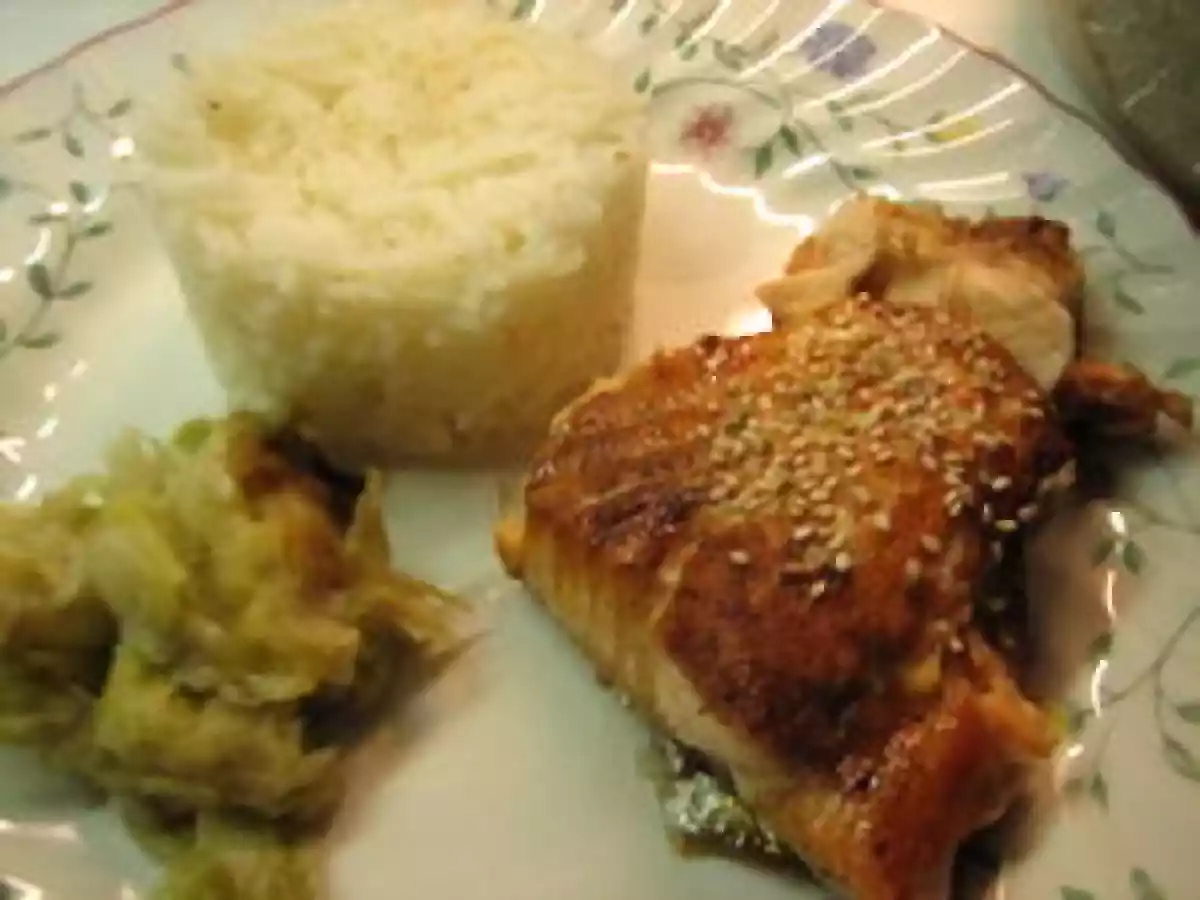 Saumon au sirop d'érable et sauce soja