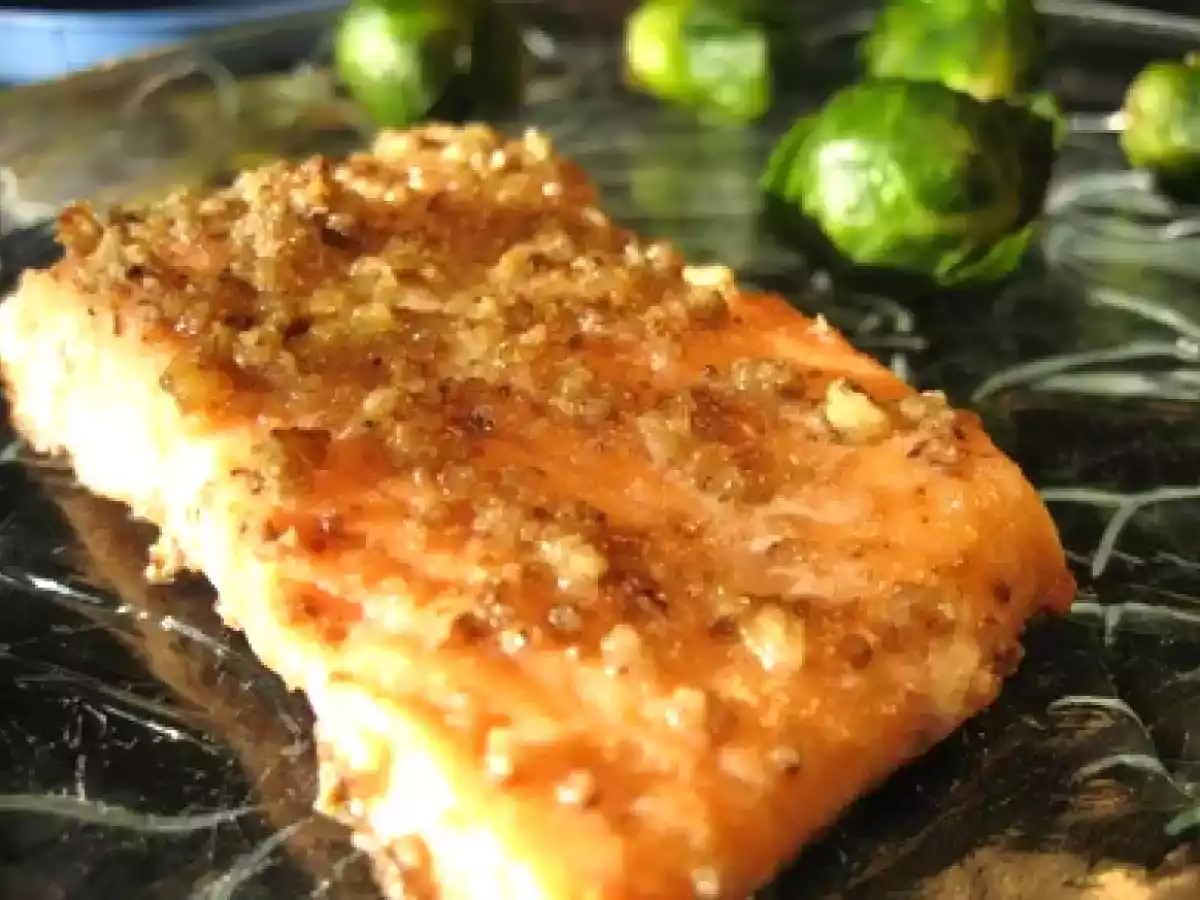 Saumon en croûte aux noix de Grenoble