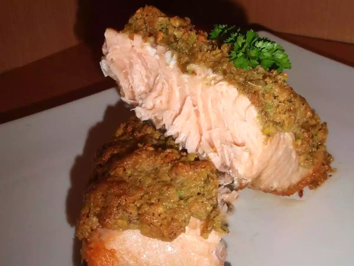 Saumon en croûte de pistache - photo 3