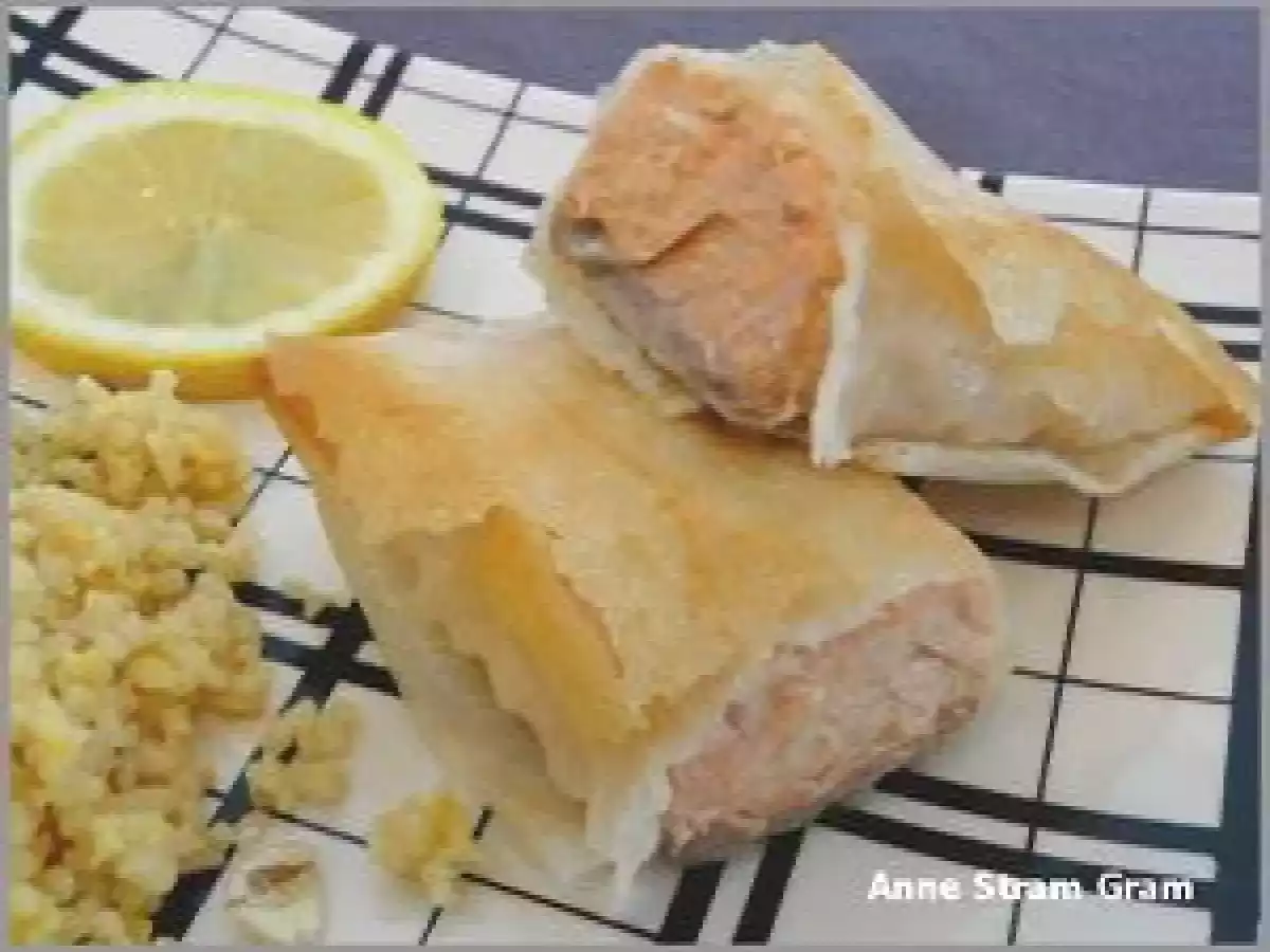 Saumon en feuille de brick