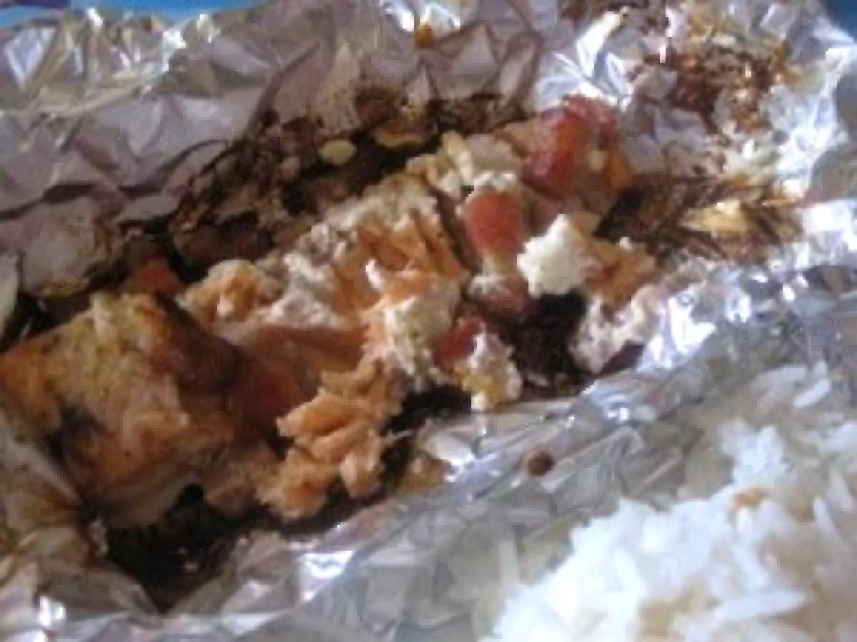 Saumon en papillote et au lard