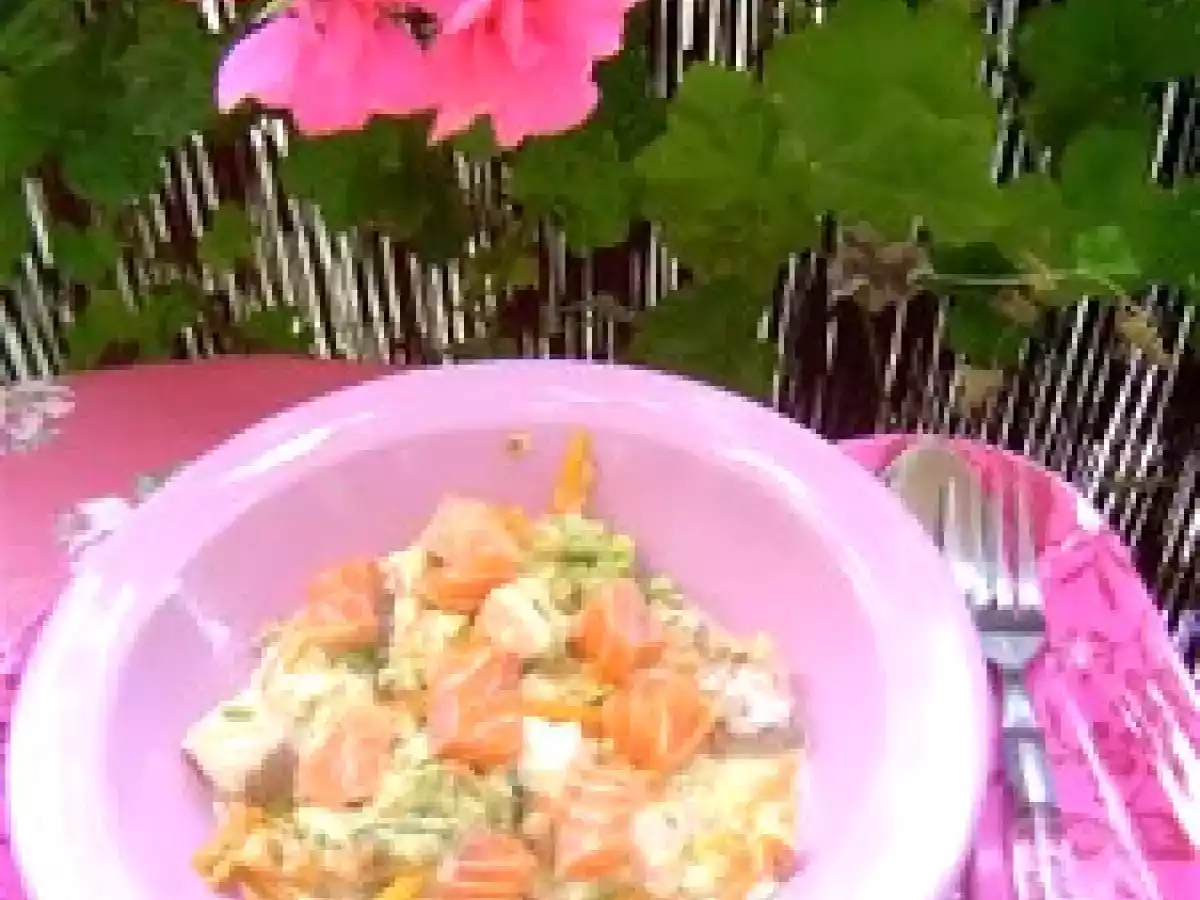 Saumon et légumes en sauce parmesane - photo 2