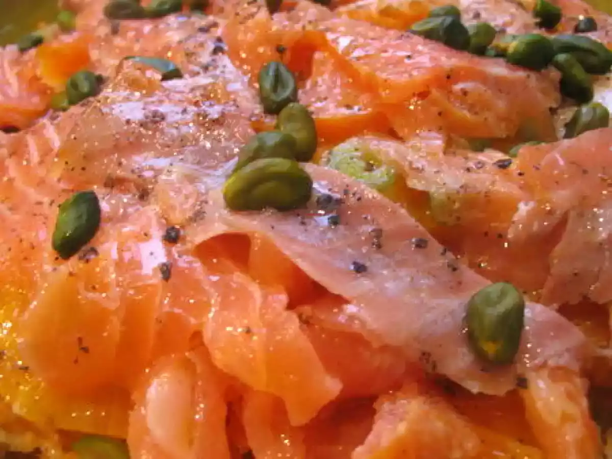 Saumon fumé maison et la petite salade orange qui en a découlé - photo 3