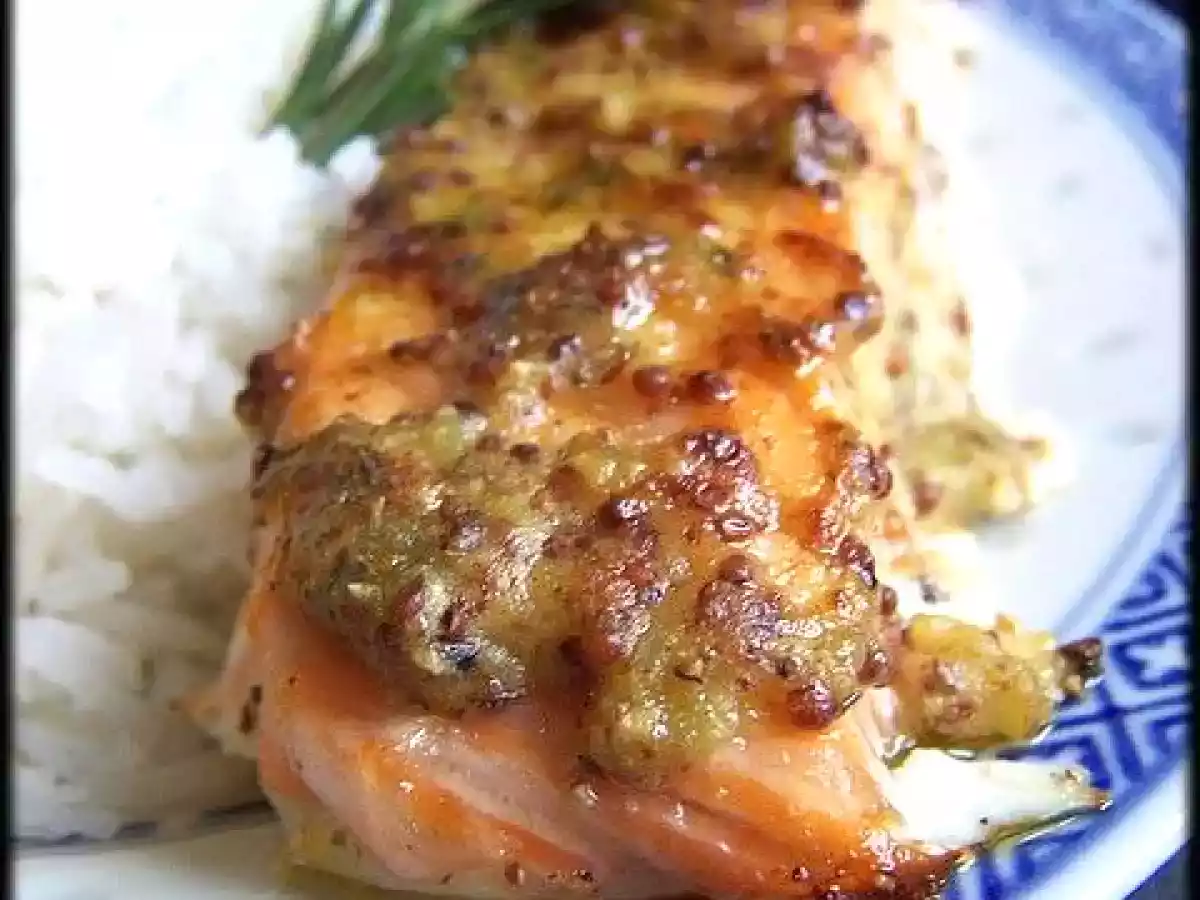 Saumon grillé glacé aux deux moutardes et aux herbes de Giada de Laurentiis - photo 2