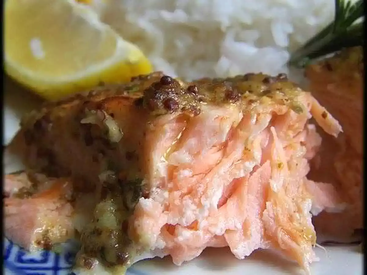 Saumon grillé glacé aux deux moutardes et aux herbes de Giada de Laurentiis - photo 3