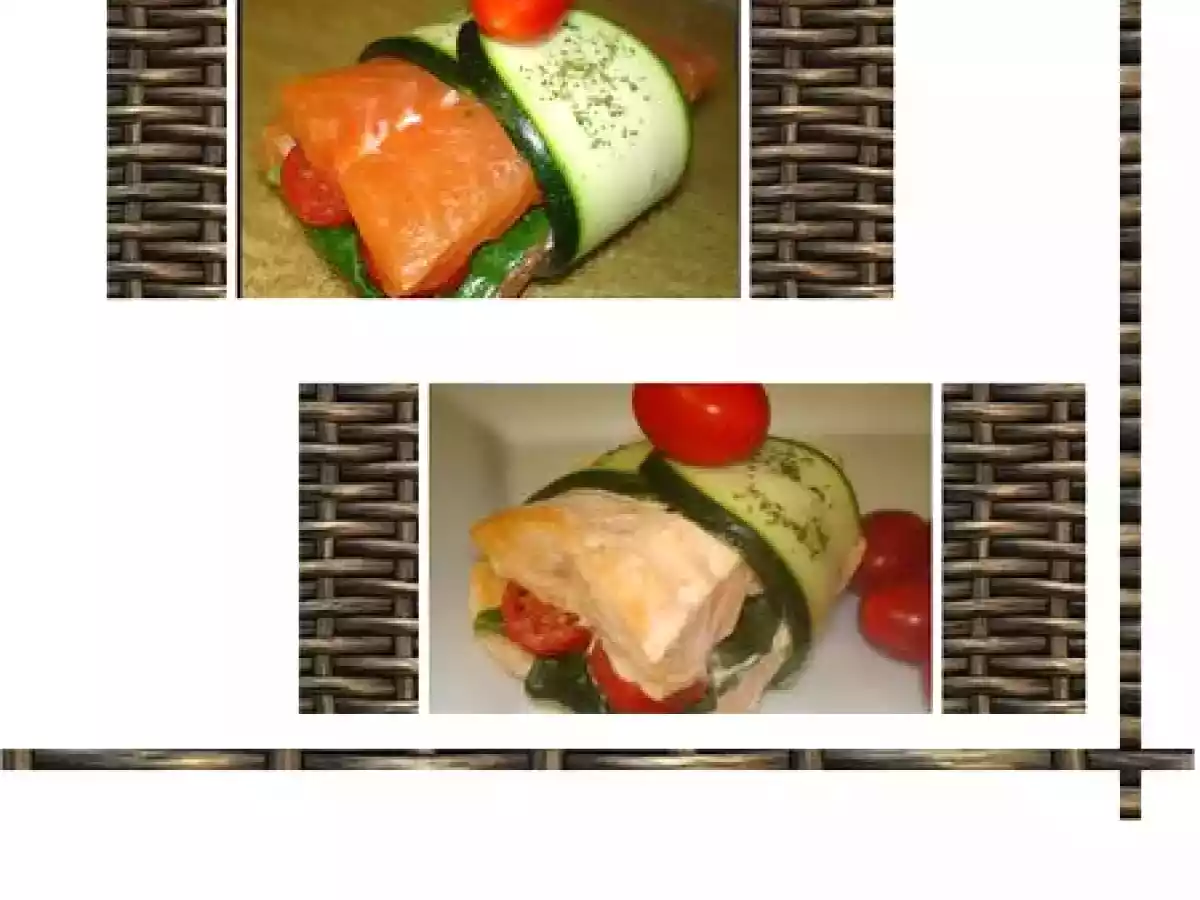 Saumon vapeur farci aux fines herbes