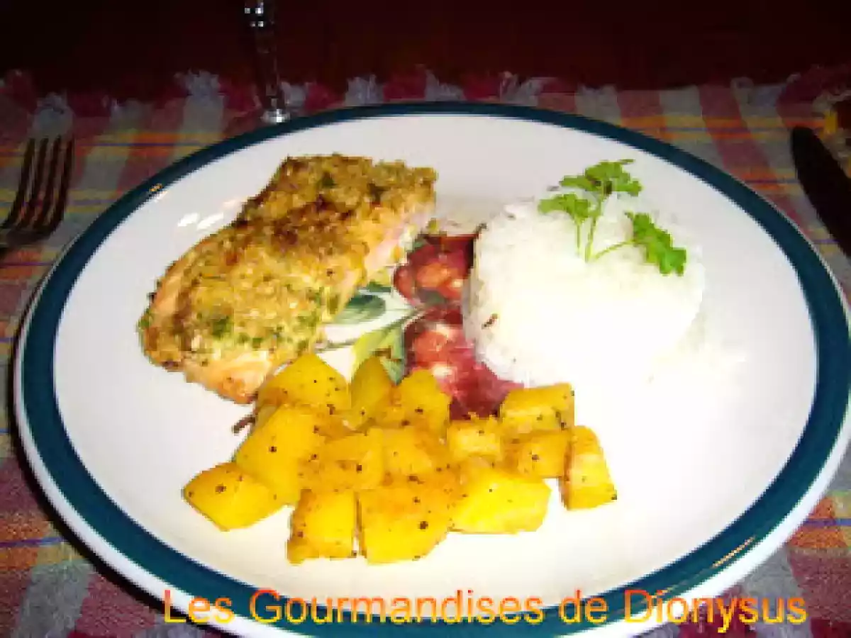 Saumons baklava (saumons au miel, beurre, noisettes et moutarde)