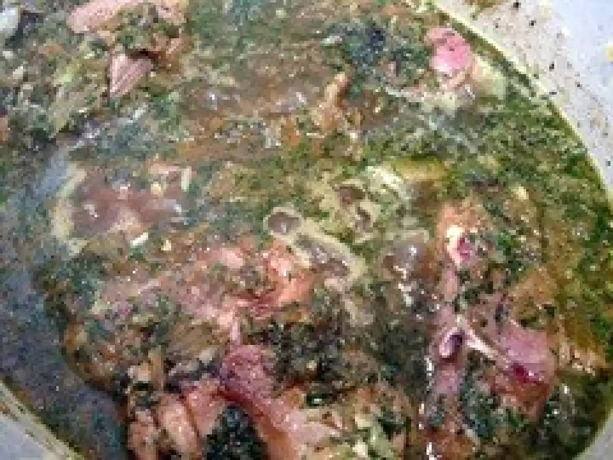 Sauté d'épaule d'agneau aux petits légumes verts. - photo 2