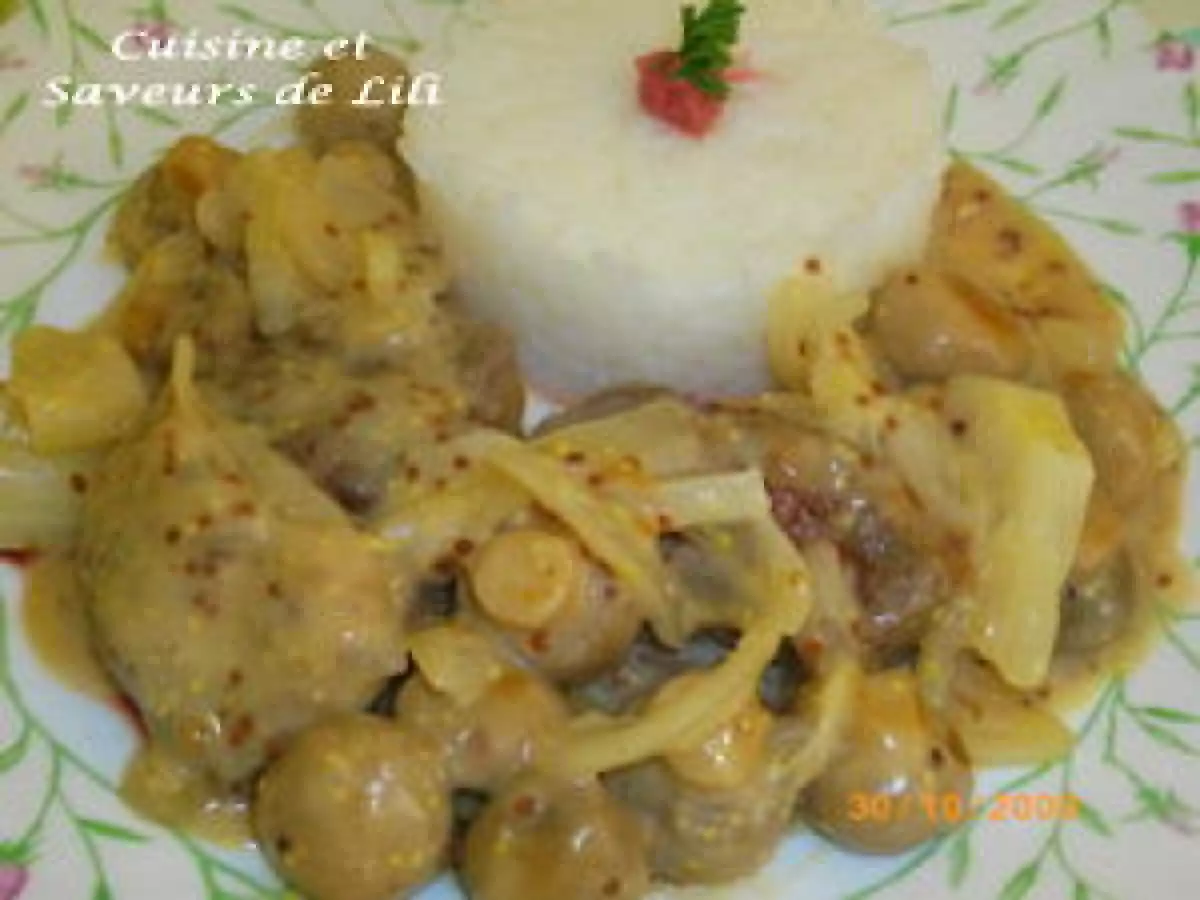 Sauté de boeuf à la moutarde