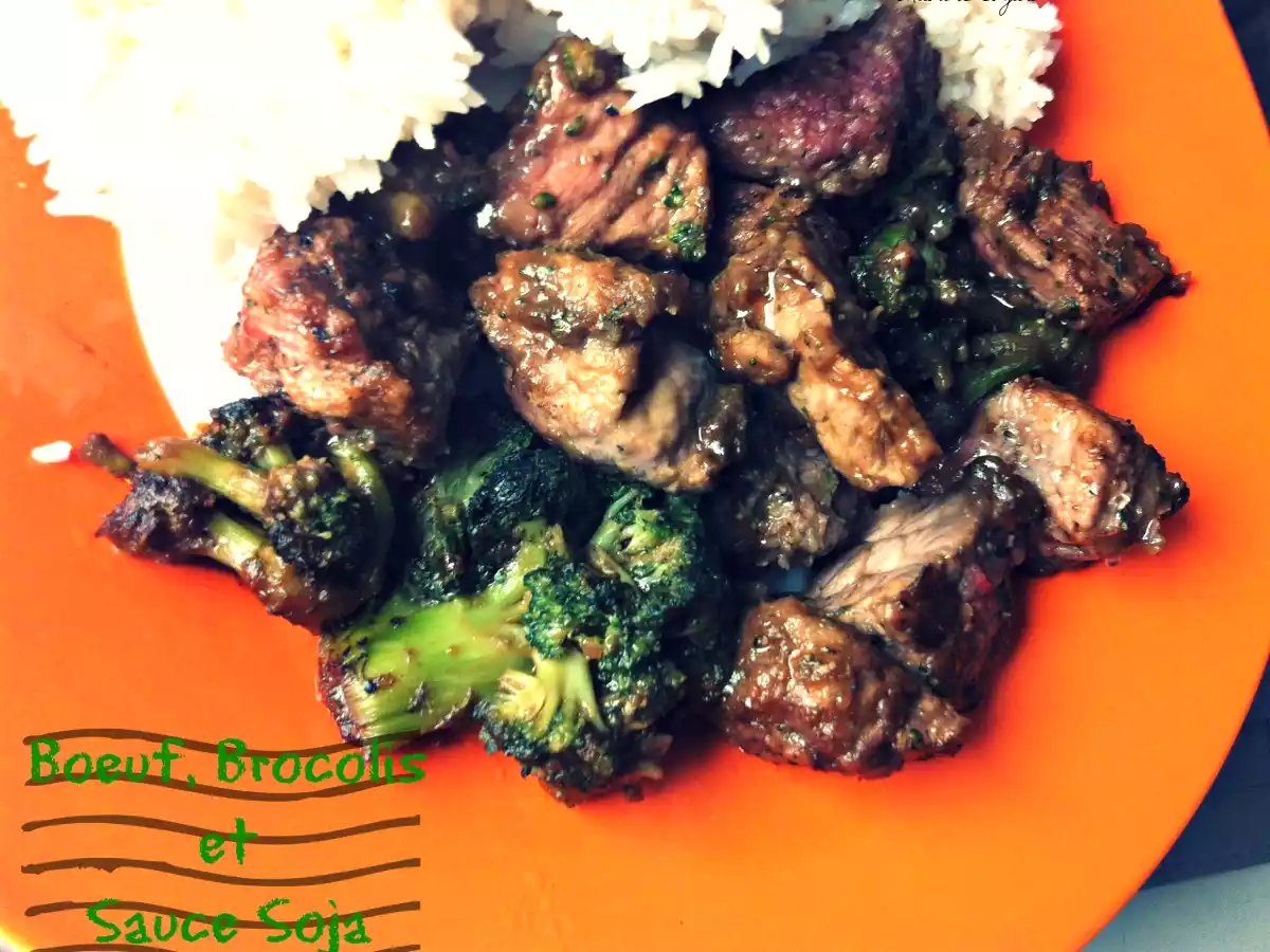 Sauté de Boeuf au brocolis, et sauce soja