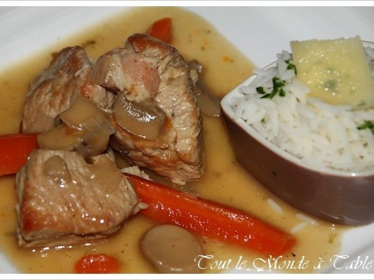 Recette de sauté de dinde aux champignons