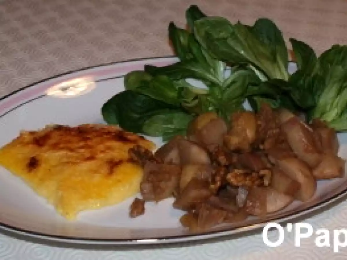 Sauté de navets et pommes au miel