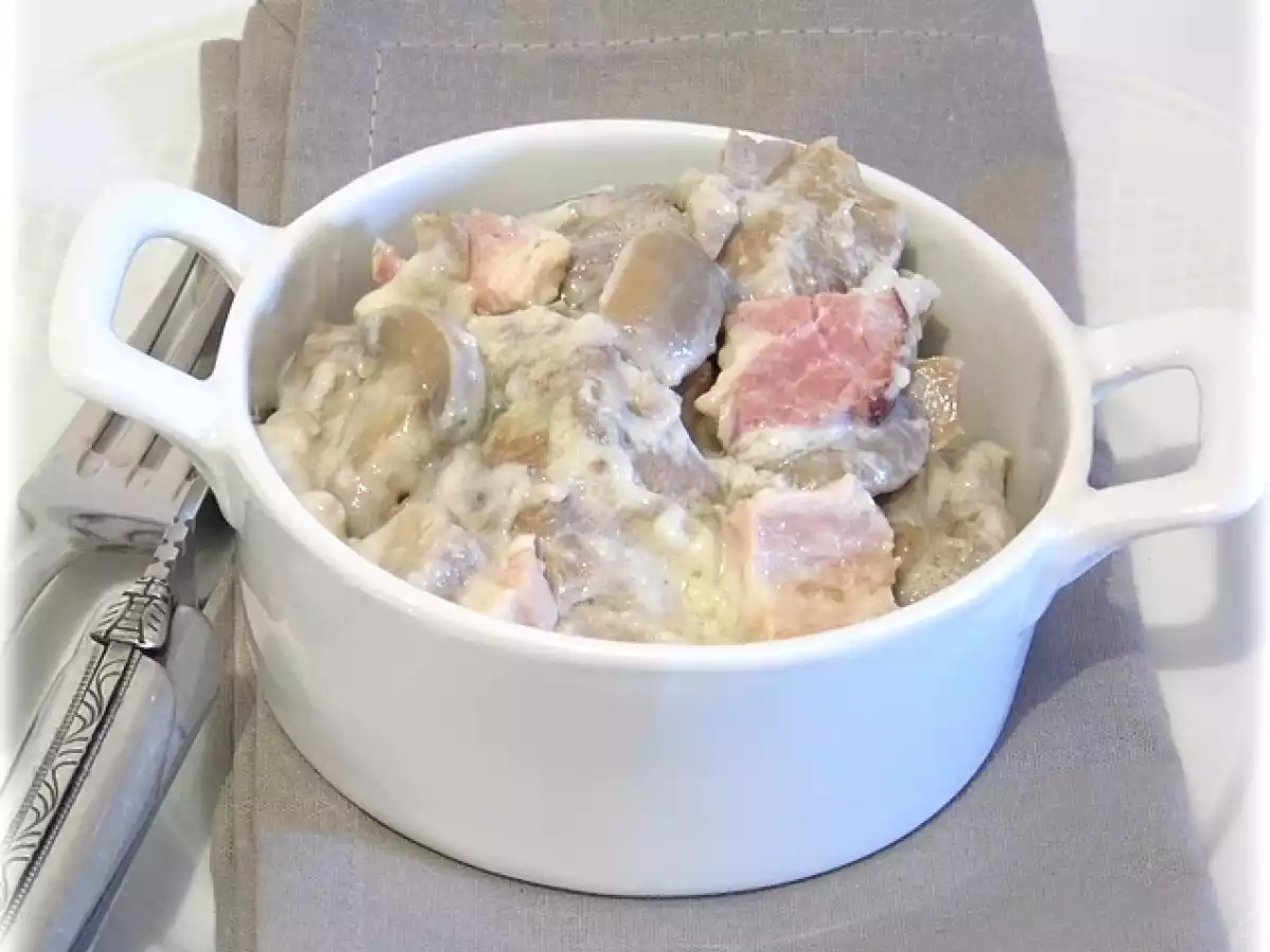Sauté de porc à la crème et aux champignons - photo 2
