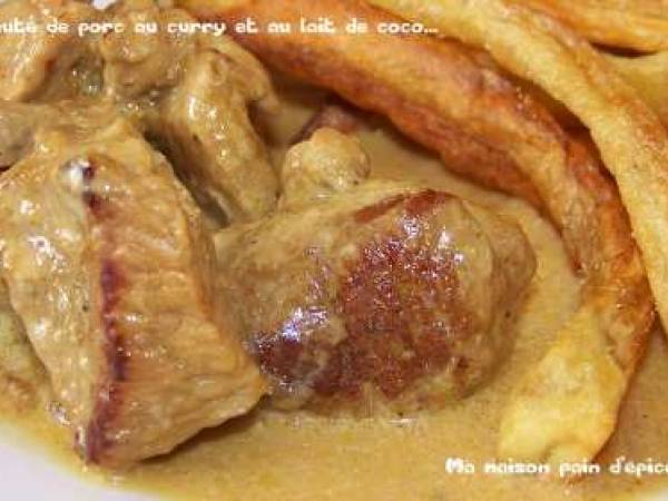 Sauté De Porc Au Curry Et Au Lait De Coco