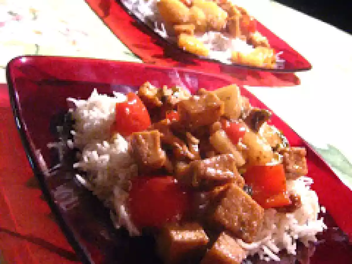Sauté de tofu à l'ananas et aux noix de cajou - meatless monday