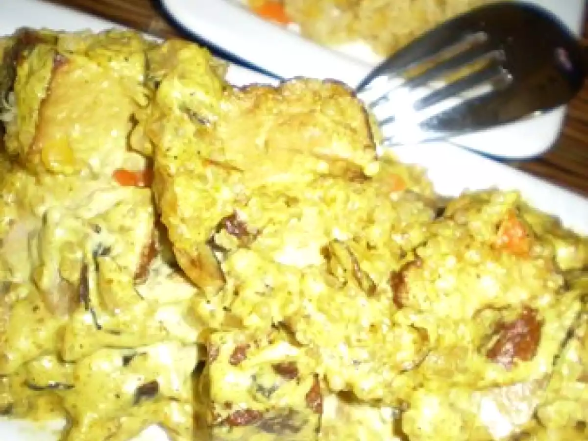 Sauté de tofu fumé au curry