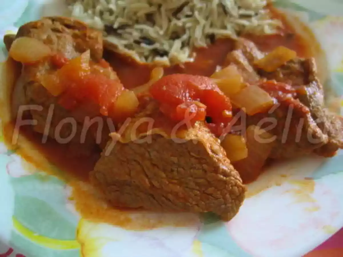 Sauté de Veau à la tomate ..... façon weight watchers
