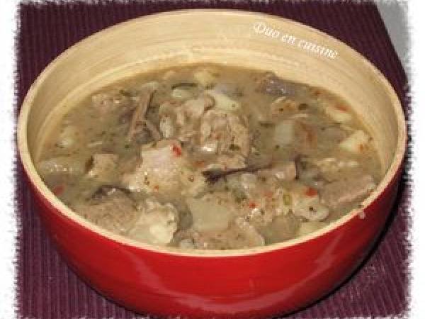 Sauté de veau aux pleurotes et aux petits légumes