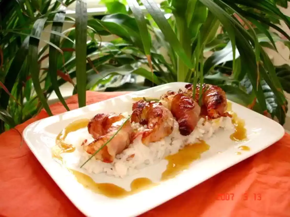 Scampis au pain d'épice