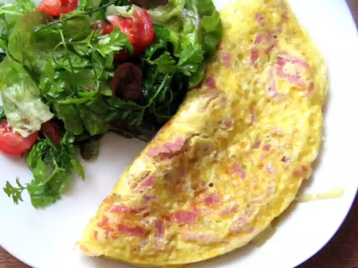 Schinken-Käse- Omelette au jambon et au Cantal - photo 2