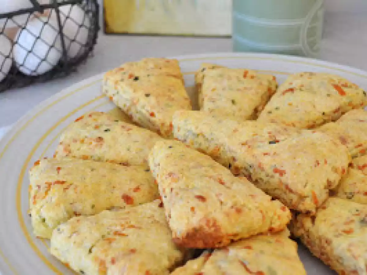 Scones à la farine de maïs, cheddar et jambon - photo 2