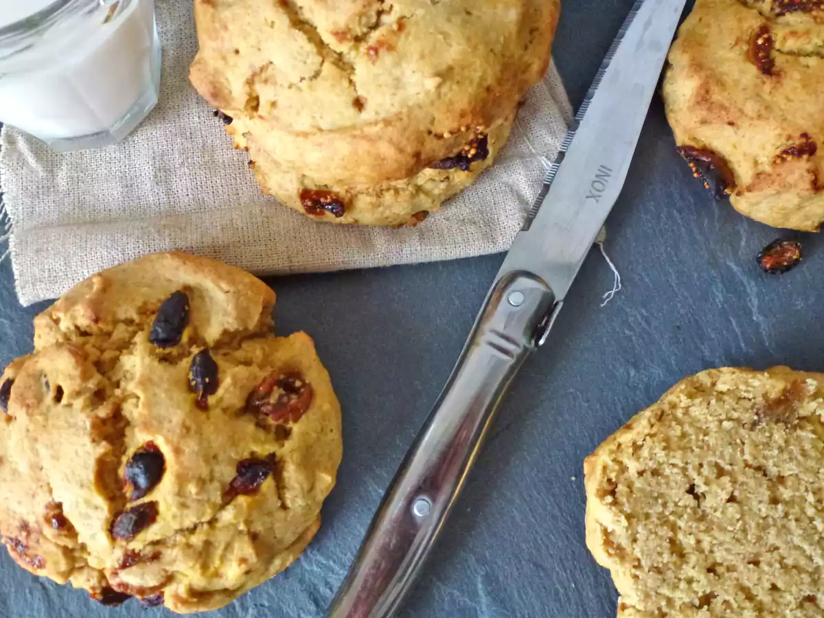 Scones au petit épeautre (sans oeufs, sans lait)