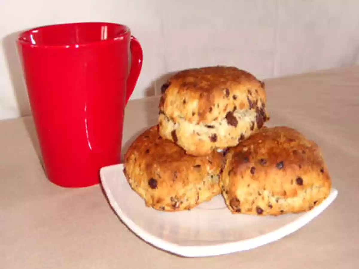 Scones aux pépites de chocolat
