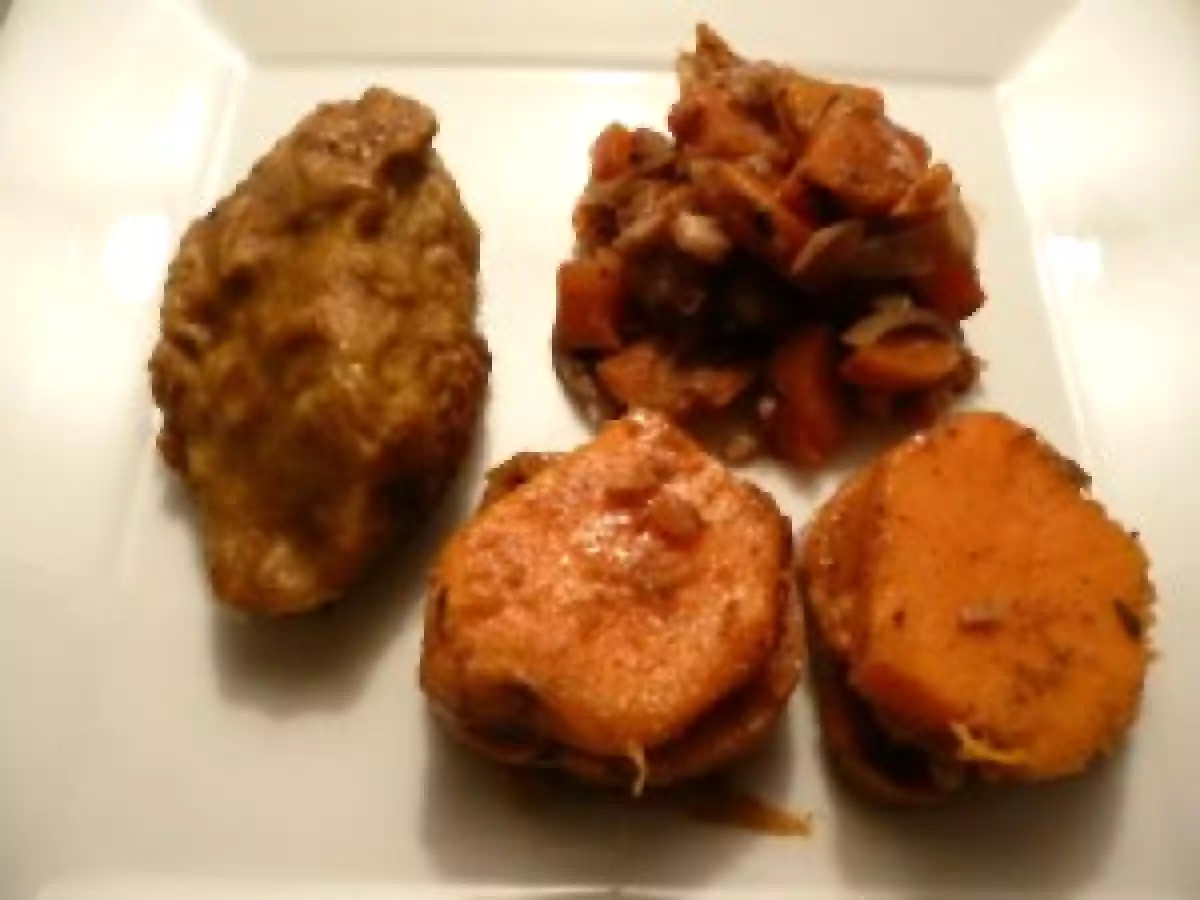 Seitan aux carottes et patates douces rôties à la cannelle - photo 2