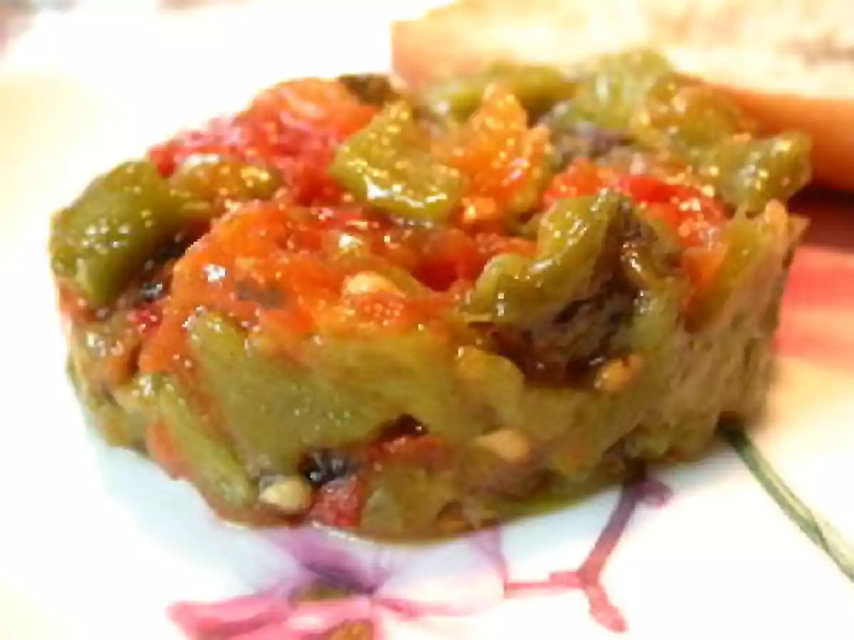 Slata Méchouia ou Salade aux poivrons grillés