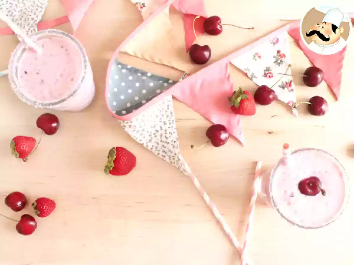 Smoothie aux fraises et cerises - photo 2