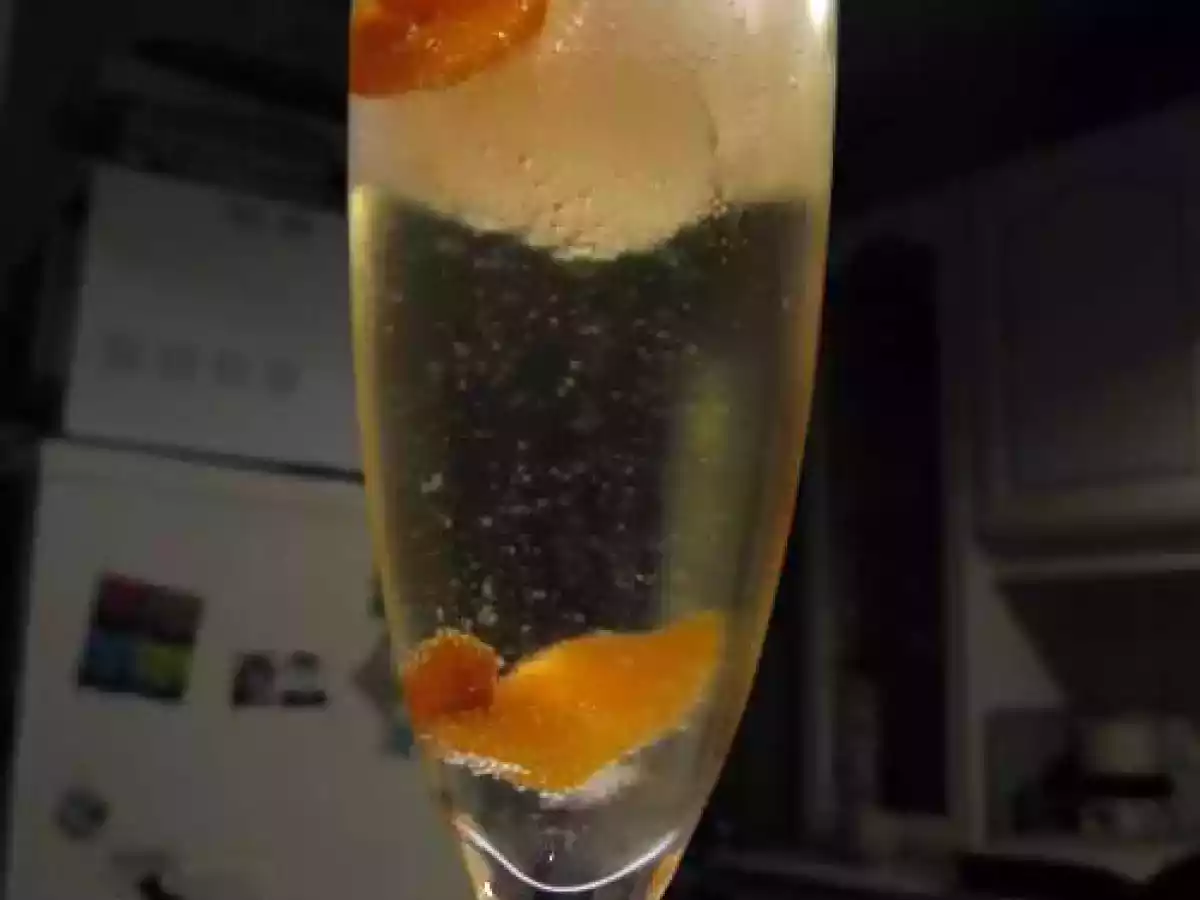 Sorbet au champagne et à la mangue