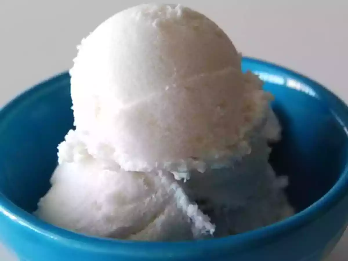 Sorbet au lait de coco et à la... neige!