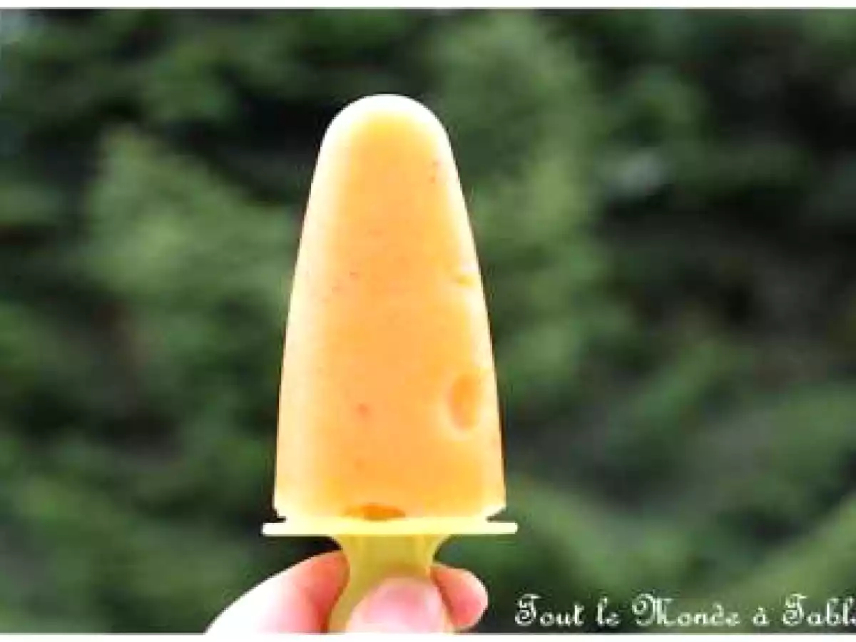 Sorbet aux nectarines jaunes