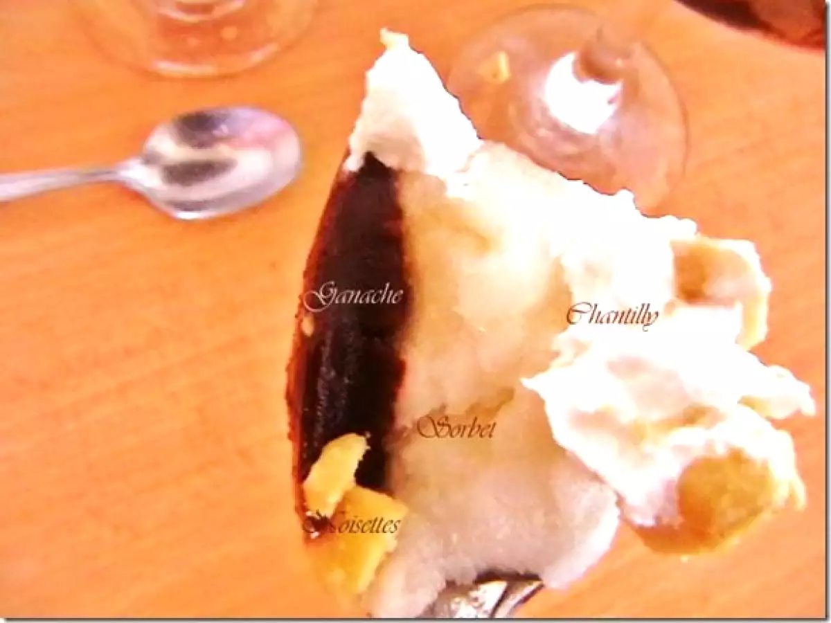 Sorbet aux poires sur un lit de ganache - photo 3