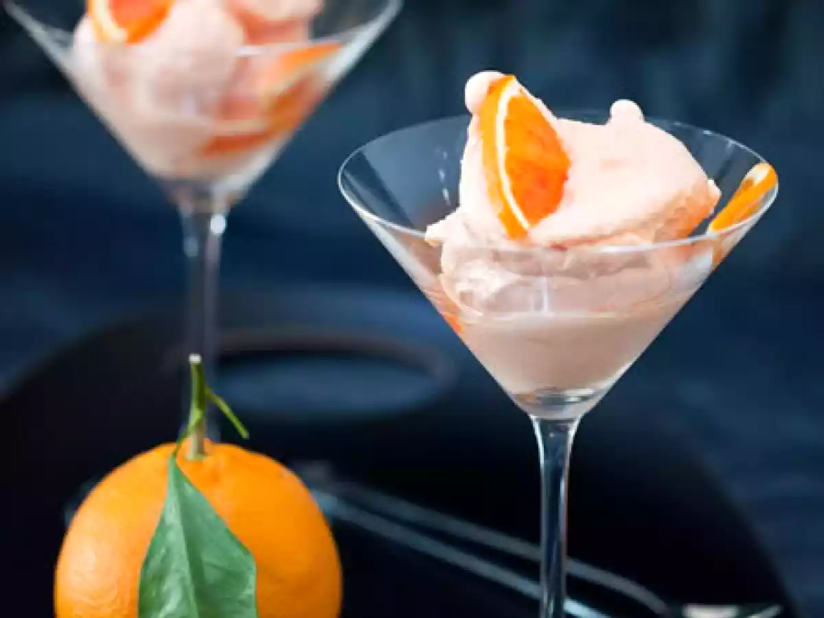 Sorbet d'oranges aux saveurs orientales